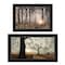 Homeroots Set Of Two Enchanted Sunrise 2 Black Framed Print Wall Art, 2PK 406081 - alternate 1