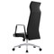 Leisuremod Aleen High-Back Office Chair in Upholstered Leather and Iron Frame with Swivel and Tilt, Black AOT19BLL - alternate 4