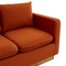 Leisuremod Nervo Upholstered Velvet Loveseat with Gold Frame, Orange Marmalade NS55OR - alternate 7