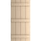 Ekena Millwork Rustic Four Board Joined Board-n-Batten Smooth Faux Wood Shutters (Per Pair), Primed Tan, 22"Wx86"H SHUBJS22X86SMPR - alternate 8