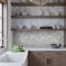 Apollo Tile Mingles 12 in. x 12 in. Glossy White and Beige Glass Mosaic Wall and Floor Tile 20 sqft/case, 20PK MIX2088WH122A - alternate 5
