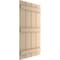 Ekena Millwork Rustic Four Board Joined Board-n-Batten Smooth Faux Wood Shutters (Per Pair), Primed Tan, 22"Wx86"H SHUBJS22X86SMPR - alternate 9