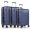 Simple Deluxe 3-Piece Luggage Sets, Suitcase with Double Spinner Wheels and TSA Lock, Hard Shell Suitcase, Expand 3A88APLUGGSET3ABSBLU - alternate 1