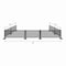 Factory 2U Commercial Patio Black Aluminum Bar Restaurant Fence Kit, 40ft L, 34in H, Flexible Layout, Powdercoat w/ UV Topcoat 805673 - alternate 4