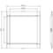 Siemens cover frame for door cutout 104.6 x 100.8 mm WxH accessory for: circuit 3VA9163-0SB20 - alternate 3