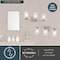 Vaxcel Park Ridge 22 in 3-Light Satin Nickel Bathroom Vanity Fixture, Clear Glass Shade W0528 - alternate 5