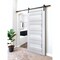 Sartodoors Sturdy Barn Door Frosted Glass White 24x84 Solid Core Modern Interior VEREGIO7455BD-B-WS-2484 - alternate 1