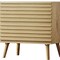 Homeroots Set of Two 23" Natural Solid Wood Ribbed Texture Two Drawer Nightstand, 2PK 712107 - alternate 3