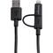 Startech.Com 1M LIGTHNING OR MICRO USB TO USB CABLE LTUB1MBK - alternate 2