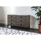 Homeroots 61" Gray Solid and Manufactured Wood Six Drawer Double Dresser 490482 - alternate 3