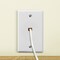 Newhouse Hardware White Surface Phone Jack Plate PHP-WH-01 - alternate 5