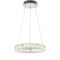 Jonathan Y Reese 15.7" Adjustable Integrated LED Metal/Crystal Pendant, Chrome/Clear JYL7218A - alternate 8