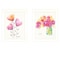 Homeroots Set Of Two Simple Bouquets White Framed Print Wall Art, 2PK 415800 - alternate 1