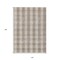 Homeroots 10' X 14' Beige And Brown Plaid Washable Indoor Outdoor Area Rug 595462 - alternate 2