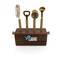 Picnic Time Family Of Brands NFL Detroit Lions Sidecar 5-Piece Bar Tool Set, (Acacia Wood) 672-05-508-117-2 - alternate 1