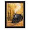 Homeroots Fall Locomotive Black Framed Print Wall Art 415429 - alternate 1