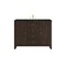 James Martin Vanities Gracyn 48" Single Vanity, Sable, w/ 3 CM Phantome Eclos Widespread Top D125-V48-SBL-WPHT - alternate 1