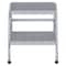 Vestil 2 Steps, 20 Overall Height, Aluminum, Silver SSA-2 - alternate 5