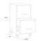 Space Solutions 14.25 in W 2 Drawer Mobile Vertical File Cabinet, Pearl White 24406 - alternate 7