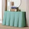 Bali & Pari Palm Bohemian Seafoam Green Scallop Rattan Console Table 252-14103-ZORO - alternate 6