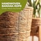Vintiquewise Wicker Banana Rope Tall Floor Planter with Metal Pot, Large QI003360.L - alternate 3