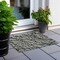 Homeroots 2' X 3' Gray and Black Abstract Washable Non Skid Indoor Outdoor Area Rug 559271 - alternate 3