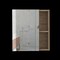 Homeroots 18" Natural Wood Floating Single Door Bathroom Vanity And Medicine Cabinet With Mirror 543572 - alternate 2