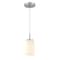 Westinghouse Shamus 1-Light Indoor Mini Pendant, Brushed Nickel, White Opal Glass 6135300 - alternate 1