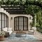 Homeroots 9' X 12' Ivory Sky Blue And Blue Palm Leaf Indoor Outdoor Area Rug 551457 - alternate 6