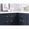 Amerock Urbanite 3-3/4 in 96 mm Center-to-Center Polished Chrome/Brushed Matte Black Cabinet Pull BP7789626BMB - alternate 4