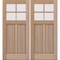 Doornmore CRF-P2G4, 74.5" x 82" ( 2x36" Door) Left Hand, Mahogany SDL 4 Lite Exterior Door CRF-P2G4-SW-3680_2_LI - alternate 1