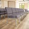 Flash Furniture Gray Fabric Church Chair, PK4 4-XU-CH0221-GY-SV-GG - alternate 6