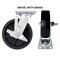 Hyw Products Heavy Duty Caster 8in Plastic Wheel, Swivel with Brake 40-80S-A1-HP-TB - alternate 3