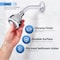 Supplygiant Shower Arm 6 in Stainless Steel Wall Mounted Shower Arm, 1/2 in Threaded IPS, Chrome Plated Finish 74-TB8-D - alternate 4