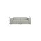 Homeroots 88" Gray Fabric Modular Sofa With Brown Legs 641016 - alternate 6