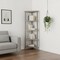 Homeroots Gray Solid Wood Corner Bookcase 379943 - alternate 5