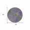 Homeroots 8' Purple And Green Round Abstract Washable Indoor Outdoor Area Rug 609390 - alternate 6