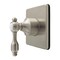 Kingston Brass Single-Handle Six-Way Diverter Valve with Square Trim Kit, Brushed Nickel KS4048TAL - alternate 1