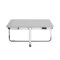 Homeroots 35" Light Gray And Silver Metallic Wood And Stainless Steel Square Coffee Table 543859 - alternate 5