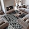 World Rug Gallery Bohemian Trellis Area Rug 7 ft 10 in x 10 ft Black WR96BLACK8X10 - alternate 1