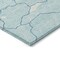 Homeroots 10' X 14' Aqua And Ivory Abstract Washable Indoor Outdoor Area Rug 601025 - alternate 8