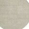 Homeroots 8' Beige Round Geometric Washable Indoor Outdoor Area Rug 607472 - alternate 4