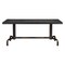 Homeroots 71" Black and Gold Wood and Steel Trestle Base Dining Table 572225 - alternate 8