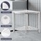 Lavish Home Corner Shower Bench Water Resistant Shower Stool for Inside Shower, Bathroom, or Sauna Foot Rest ST-BATH8-WHT - alternate 8