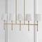 Jonathan Y Sophie 38.5" 5-Light Modern Midcentury Iron Linear LED Pendant, Brass Gold JYL9919A - alternate 4