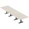 Skutchi Designs 16ft Rectangular Conference Table With Power | Harmony Series | 16 Person Meeting Room Table HAR-REC-48x192-T.BK-K458-NA - alternate 1