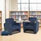 Regency Nova Tablet Arm Chair w/ Storage- Navy Blue/Noble Oak 7701NOBE - alternate 5