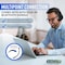 Signify Wireless Headphones Noise Cancelling, Stereo Over Ear Wireless Headphones with Removable Mic TAH8507BK/00 - alternate 2