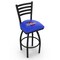 Holland Bar Stool Co 30" Blk Wrinkle Tulsa Swivel Bar Stool, Ladder Back L01430TulsaU - alternate 1