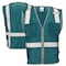 Dome75 Hi-Vis Safety Vest 2X/3X Class Non-ANSI/Enhanced Visibility , Zipper 2 Pockets, 1 Mic Tab DV1281 - alternate 3
